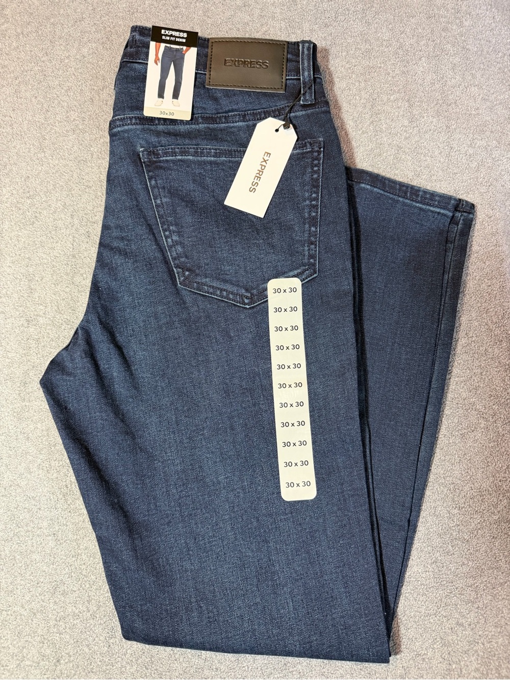 Express Slim Fit Jeans - Dark Indigo